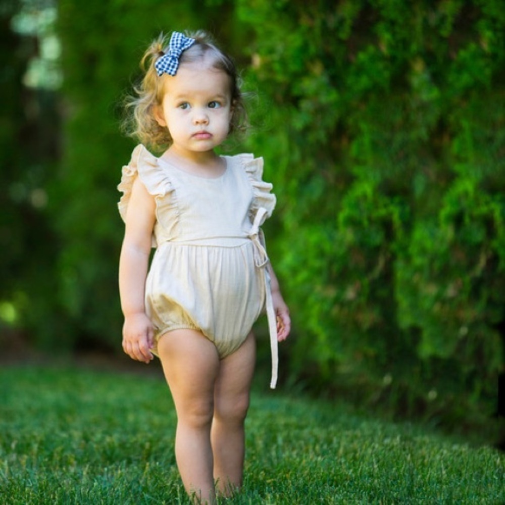 Ruffled Cream Bodysuit